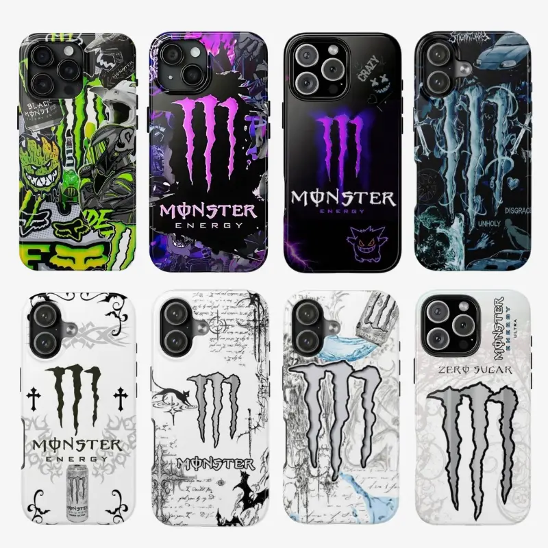 Monster Energy Claw Racing Phone Case – Sport Style Graphic Cover for iPhone & Samsung Galaxy