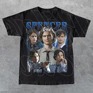 Spencer Reid Vintage T-Shirt, Gift For Woman and Man Unisex T-Shirt