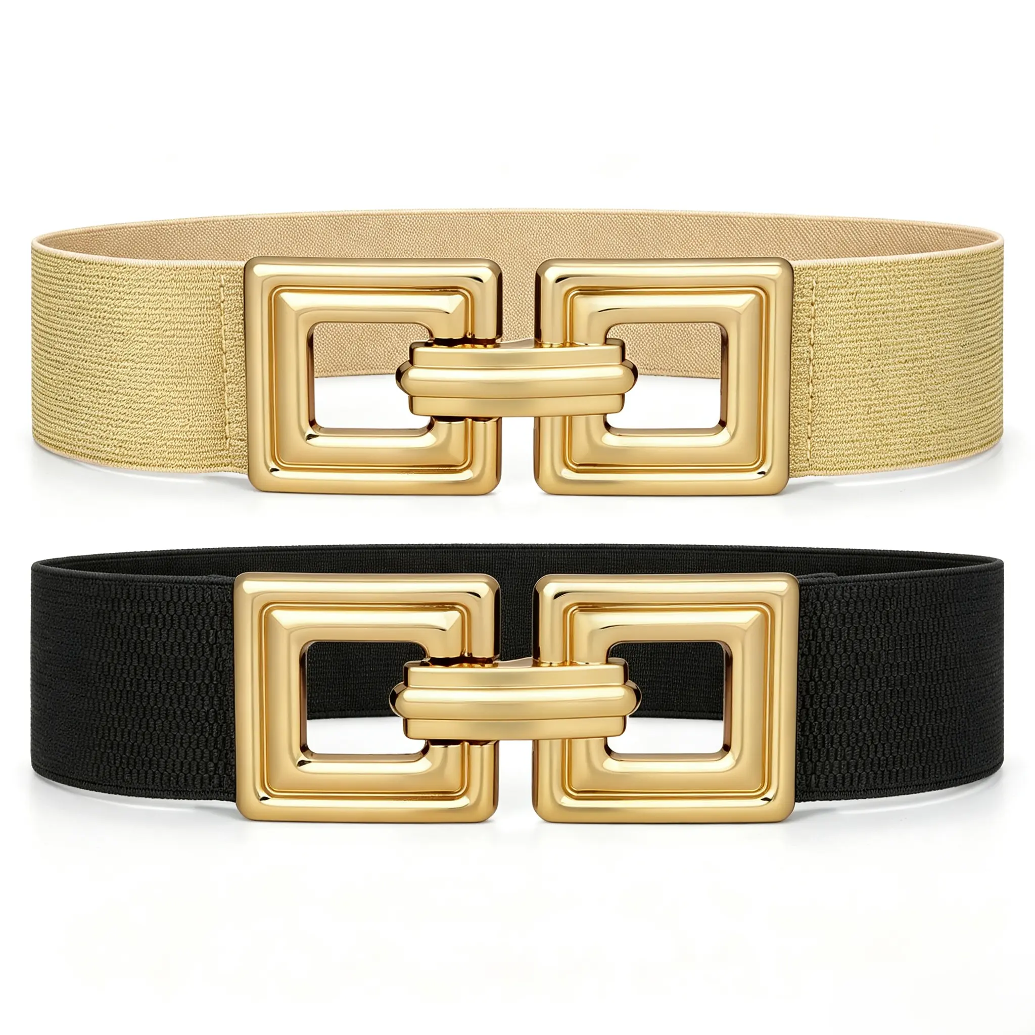 XZQTIVE Wide Elastic Belts for Women Dresses Black Waist Corset Belt for Women Fashion Wide Stretchy Belts