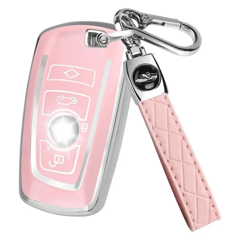for BMW Key Fob Cover Soft TPU Key Case with F30 F45 F55 G20 G30 X1 X3 X4 X5 X6 X7 3 5 7 8 M5 M6 GT Series
