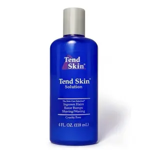 Tend Skin Solutions  4 oz - For Ingrown Hair, Razor Bumps, Post Shaving, Dermaplaning, Use as After Shave for All Hair Removal Waxing Application - Cruelty Free - Made in USA