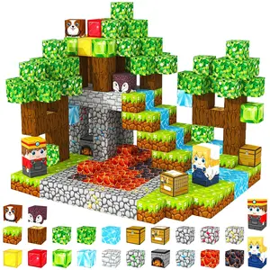 Magnetic Building Block Toys for Boys and Girls, Creative Magnetic Blocks, Lava Treasure Hunting STEM Stacking Puzzle Toys, Sensory Birthday Gifts for Teenagers