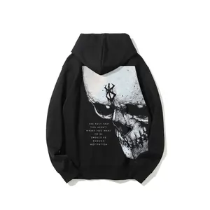 Berserk skull Graphic Hoodie Made in the USA | Premium Cotton Blend Anime Streetwear Hoodie | Vintage Dark Fantasy Style | Relaxed Fit | Boyfriend Girlfriend Christmas Gift