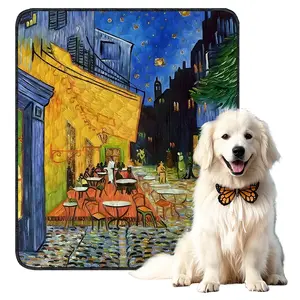 Reusable Pet Urine Pad, Non-Slip, Medium Size for Dogs & Cats, Easy to Clean, Indoor Outdoor Use, Unscented, Suitable for Coffee Shop Style