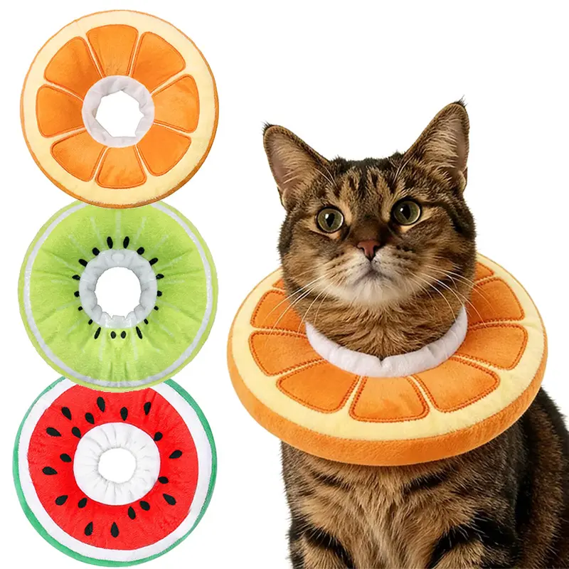Soft cat recovery collar, Cute Cat Recovery Collar Suitable for Small, Medium, Large Cats,cat Collar for Cats After Surgery