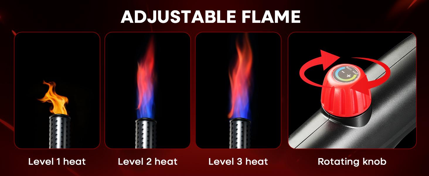 Propane Torch - Cooking Blow Torch Gun with Safety Lock, Surrounding Cooling Vents (Overheat Prevention & Rapid Cooling), Charcoal Lighter Flame Torch for Grill, Sous Vide, BBQ, Kitchen Use (Tank Not Included) Propane Torch - Cooking Blow Torch Gun with Safety Lock, Surrounding Cooling Vents (Overheat Prevention & Rapid Cooling), Charcoal Lighter Flame Torch for Grill, Sous Vide, BBQ, Kitchen Use (Tank Not Included)