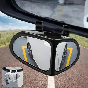 360 Degree Rotatable Car Blind Spot Convex Mirror, Car Blind Spot Convex Mirror, Car Side Mirror, Rearview Parking Safety Auto Exterior Mirror