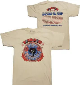 Dead And Company 2021 Tour White T-Shirt Double Side Unisex Menswear Top Tee