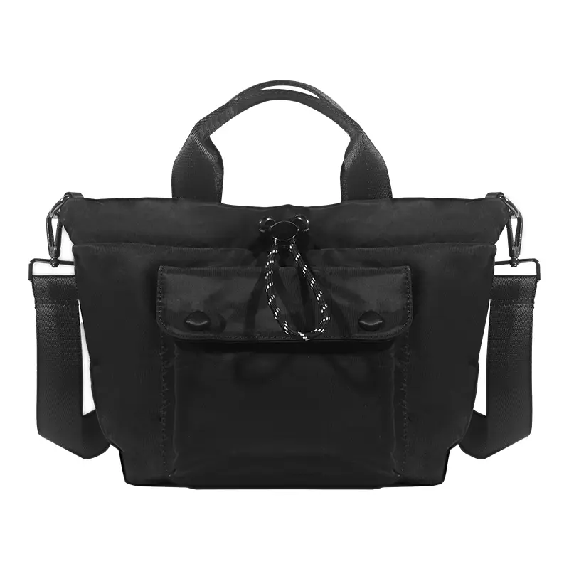 Women's Ultra-Light Nylon Carry All Crossbody Bag - Fashion Drop Shoulder Flat Sling Shoulder Crossbody Pack, Functional, Multiple Pockets, Adjustable Straps, Durable, No Warranty, Drop Shoulder Bag