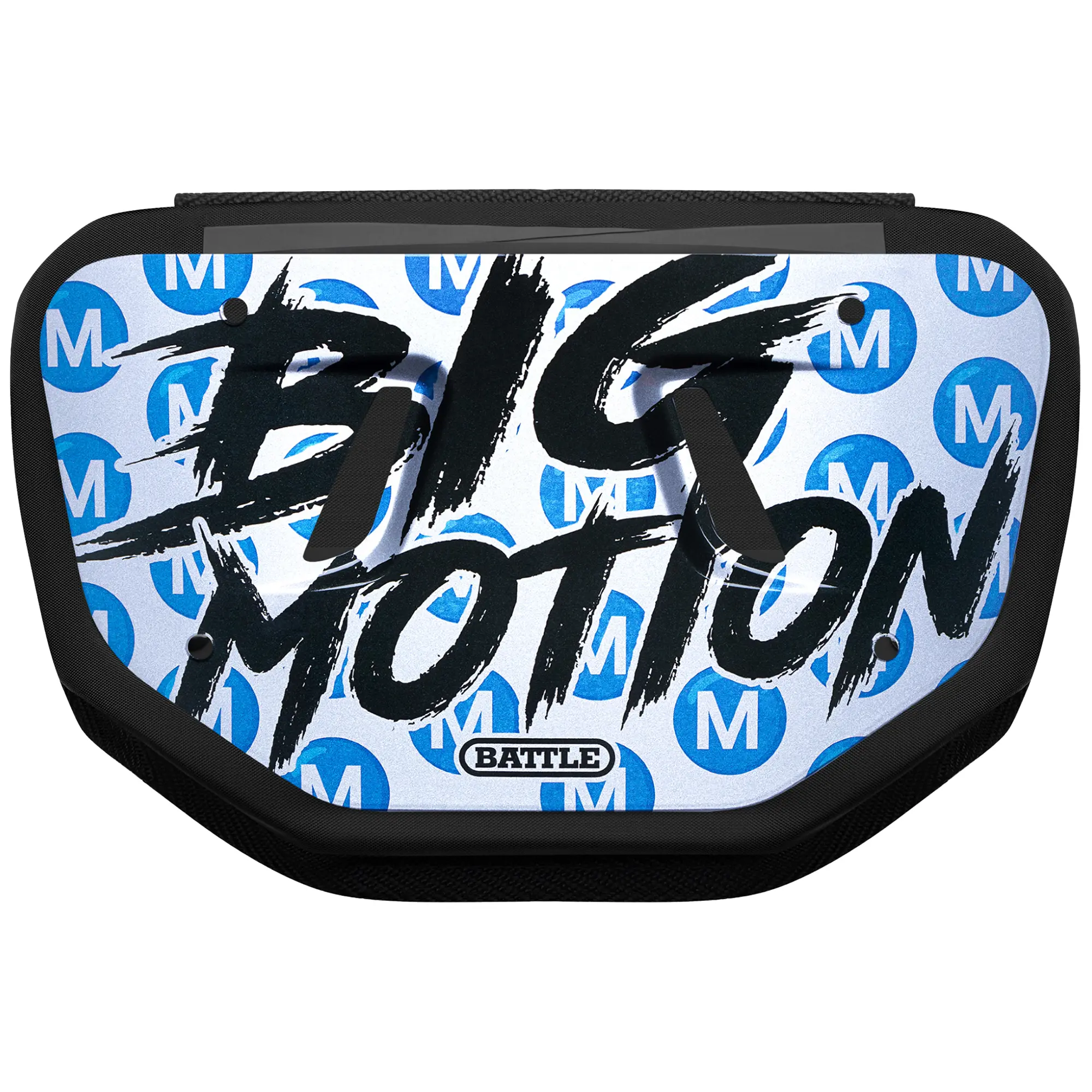 Battle Sports Big Motion Chrome Protective Football Back Plate, American Football Equipment