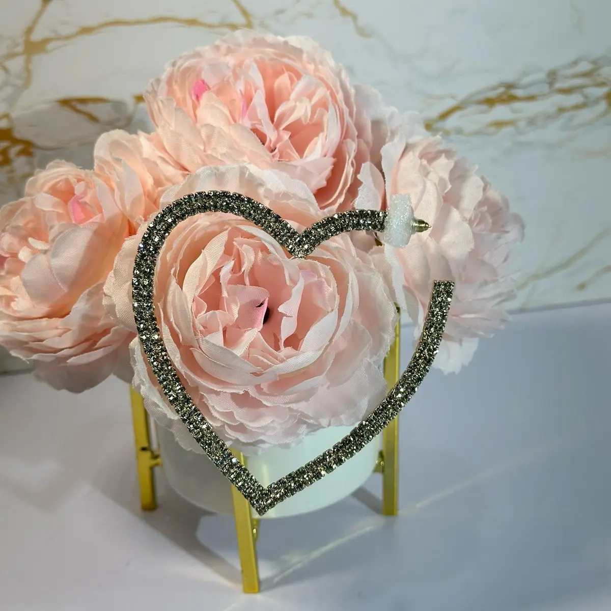 Valentina Sparkling Heart Earrings Elegant