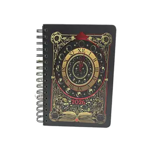 2026 "Magic Clock" Lunar Phase Weekly Calendar & School Year Planner – Gothic Retro Journal, Mystery Enthusiast's Daily Diary, Schedule Management Notebook | Viral Gift, Aesthetic Stationery, Dark Academia Organizer, Moon Phase Journal 2026