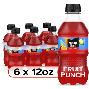 Minute Maid Fruit Punch Juice Drink Bottles 12 fl oz, 6 Pack Free Shipping!!