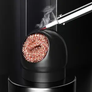 Anti-Scald Iron Head Cleaning Ball, Pure Copper High Elastic Wear-Resistant, Anti-Scald Base, Fast Remove Solder Residue