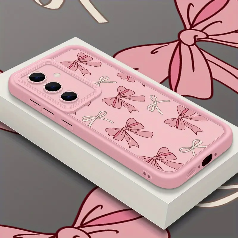 Cute Bow Lovely Pattern Case for Samsung Galaxy S24 Plus S25 S23 S22 S21 Ultra FE S24+ Patterned Soft TPU Full Camera lens Protection Rugged Phone Cover Gift 2D printing, Accessories, Silicone, Full Lens