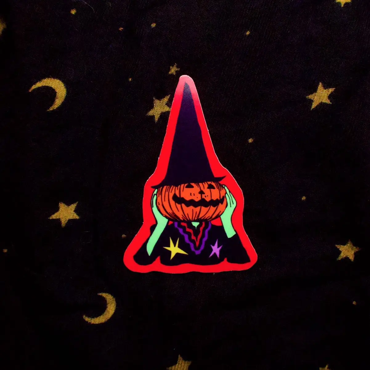 Pumpkin Witch Sticker