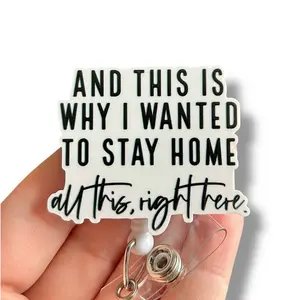 Glitter My Badge Funny sarcastic badge reel for nurse and hospital workers. Badge clip Badge pull - Retractable swivel clip with a 360 rotation. Great gift for coworker