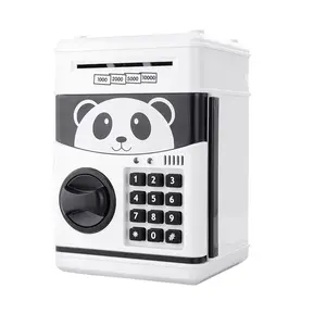 212 MAIN Electronic Password Lock Panda Piggy Bank - Anti Theft Safes, Cute Coin Savings Box, Pet Supplies Decor & Ornament