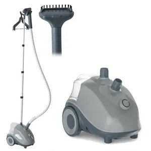 Sweetcrispy Standing Fabric Steamer Professional Wrinkle Remover 1500W Quick Heating 45 Secs Efficient Clothing Care with Large Water Tank & Easy Fill