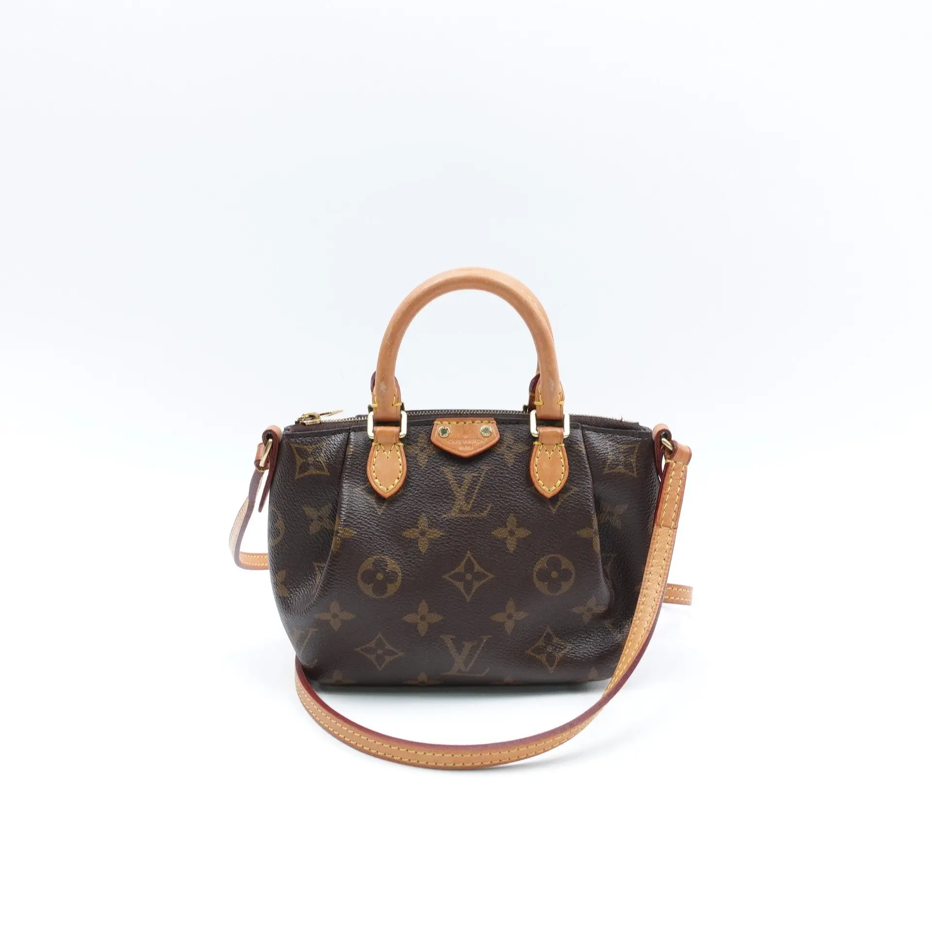 Pre-owned Louis Vuitton Coated canvas Nano Speedy Crossbody Bag Nano Speedy Monogram Crossbody Bag T10419730