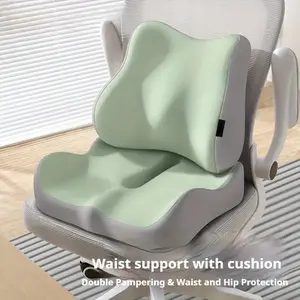 2-piece / 1pieceLumbarSupportCushion:Thisproductisanintegratedwaistsupportcushion(includinghipsupportandchaircovercomponents),designedasanergonomicspecialized seat cushion; suitable for prolonged sitting during office work, it provides auxiliary support.