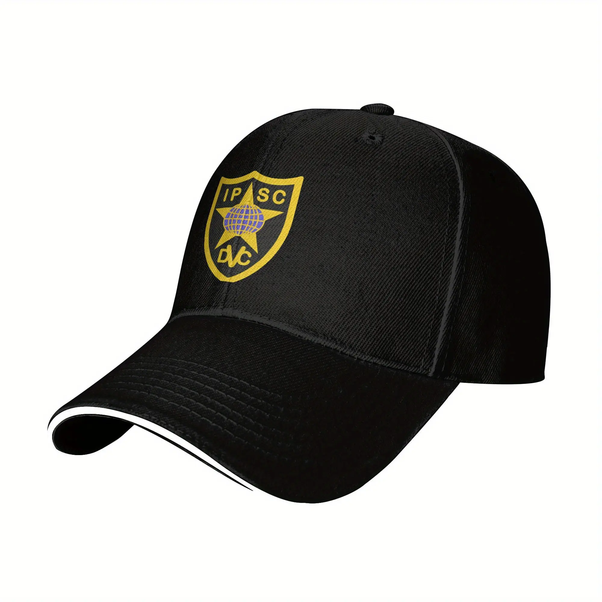 Unisex Size USPSA IPSC Logo Baseball Cap - Vintage Breathable Polyester Hat, Emblem Print, Machine Washable for Sports, Adults, Male Outdoor Use, Breathable Poly, Universal