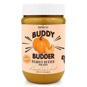 Bark Bistro Pumpkin Pup Buddy Budder — 100% Natural Dog Peanut Butter, 17 oz