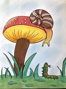 Add-On Art Project - Mushroom Friends L2 (ages 8+)
