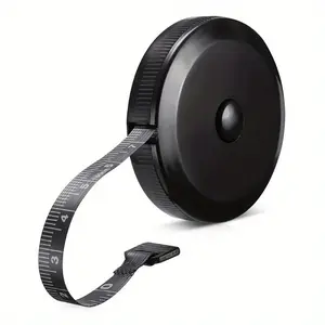 2pcs Compact 60in/150cm Soft Portable Durable Tape Measure - Retractable, A Small Tape Measure for Measuring The Measurements of Clothing, Black - Perfect for Sewing, Tailoring, Crafts & Body Measurements, Sewing Tools, Measuring Instrument