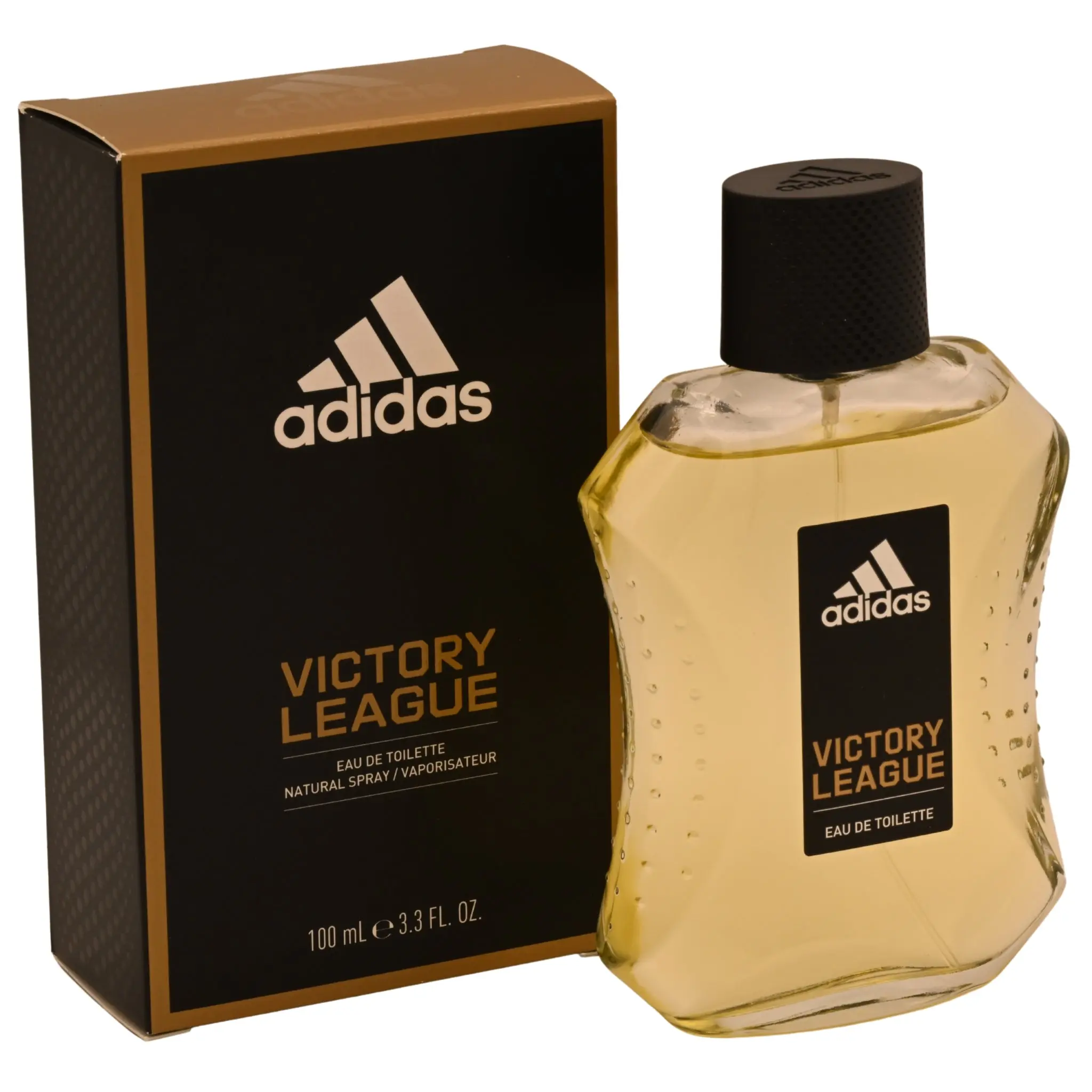 Adidas VICTORY LEAGUE Men's Oriental Woody Fragrance - 3.3 fl oz EDP, Alcohol-Based, Bottled, Fragrant, Masculine, with Bergamot, Basil, Lavender, Pear, Cedarwood Notes, New in Box, 3.4 fl oz Option Available, Alcohol-Based Men's Fragrance, Bottled Men's