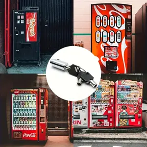 1 Set/4pcs Self-Service Water Vending Machine Lock Cylinder Key Set, Game Machine Lock Cylinder Car Washing Machine Lock Cylinder, Durable Alloy Material, Suitable for Soda, Snacks, Candy Machines, Locks