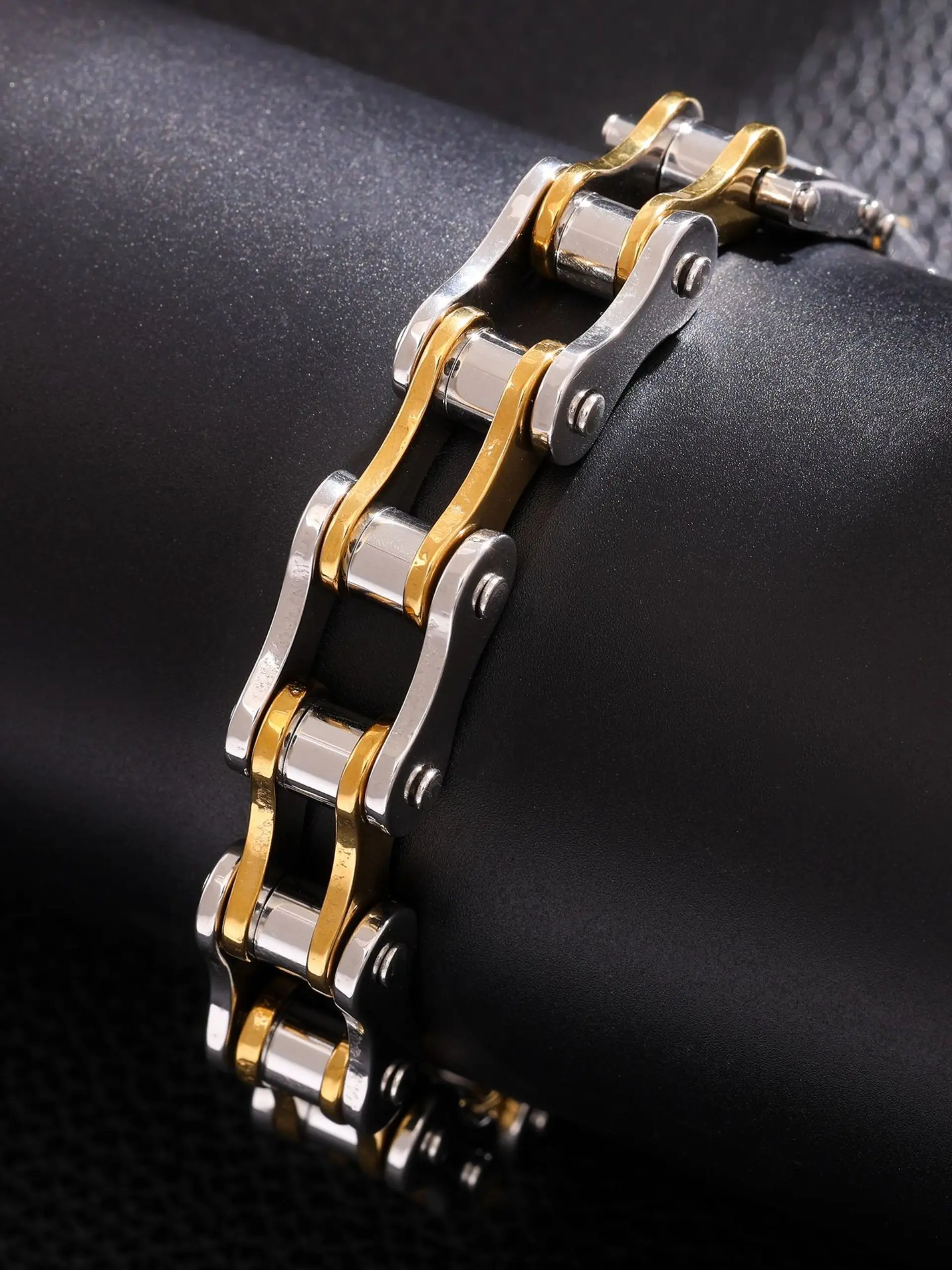 Punk/motorcycle Style Alloy Chain Bracelet, Simple and Versatile, Perfect for Daily Wear, Unisex, Ideal Gift for Friends