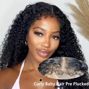 250 Density 13x6 Hd Afro Kinky Curly Wig Human Hair Quality 13x4 4c Edges Frontal Deep Wave Curly Lace Front Wigs For Women Kinky Curly Wig on sale