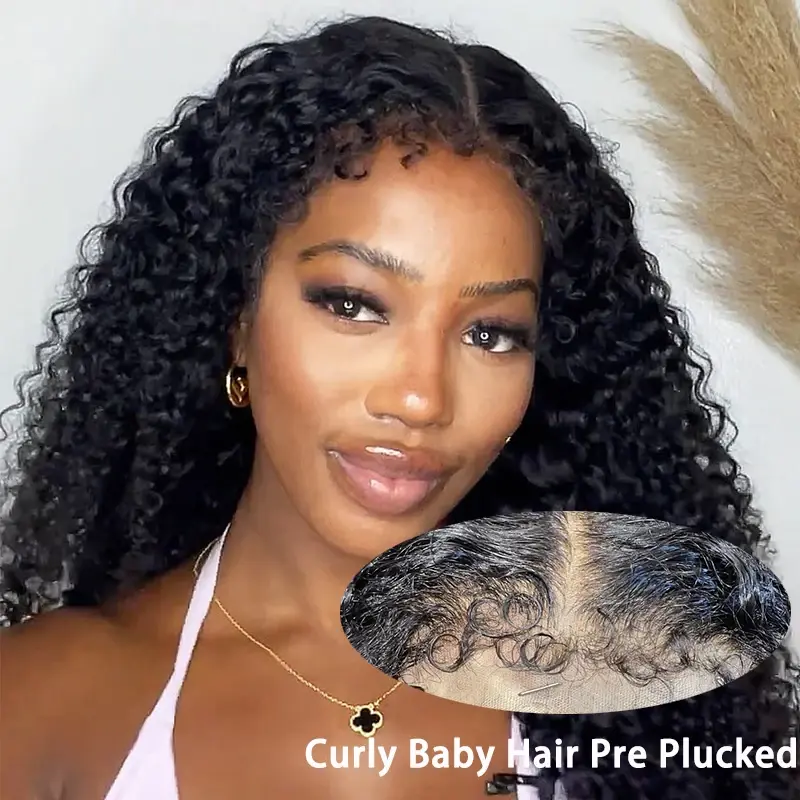 250 Density 13x6 Hd Afro Kinky Curly Wig Human Hair Quality 13x4 4c Edges Frontal Deep Wave Curly Lace Front Wigs For Women Kinky Curly Wig on sale