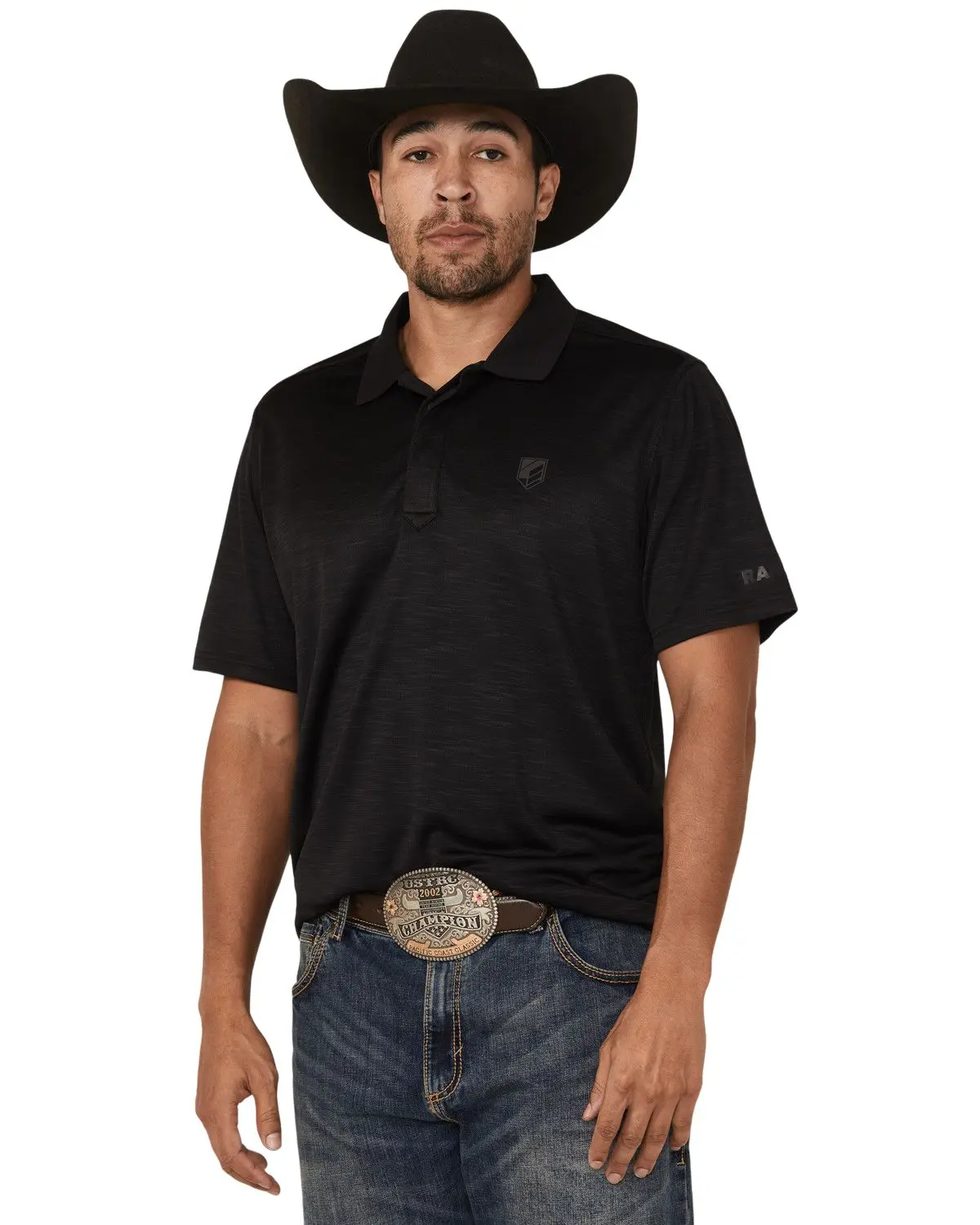 Rank 45 Men's 45&Reg; Men'S Heeler Solid Short Sleeve Polo - Rmsp25k42-Blk