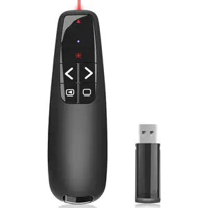 Presentation Clickers for PowerPoint, Clicker for Laptop Presentations Remote, USB Wireless Presenter Remote, Power Point Remote Clicker for Computer/Mac/PPT/Google Slide Advancer