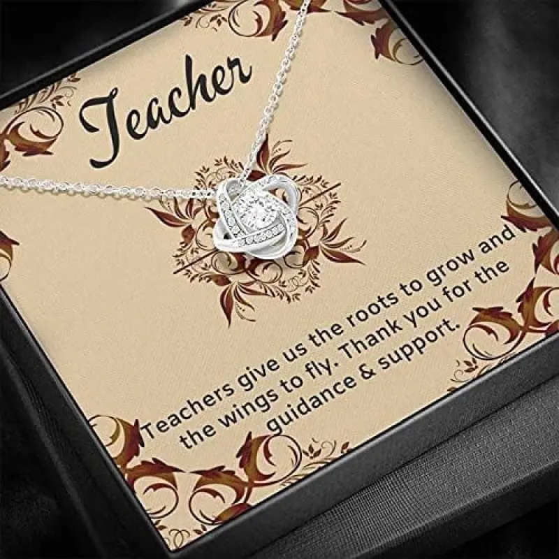 Necklace For Teacher Graduation Day, Gift For Teacher, Gift Necklace For Teacher, Gift From Student, Graduation, Birthday For Her, Thank You For The Guidance And Support
