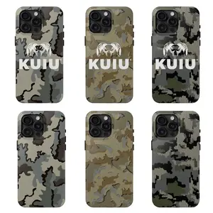Kuiu Rain Forest, Safari Pattern Hunting, Durable, Perfect Gift For Him, Shockproof, Trendy, Dual Layer Protection For Iphone