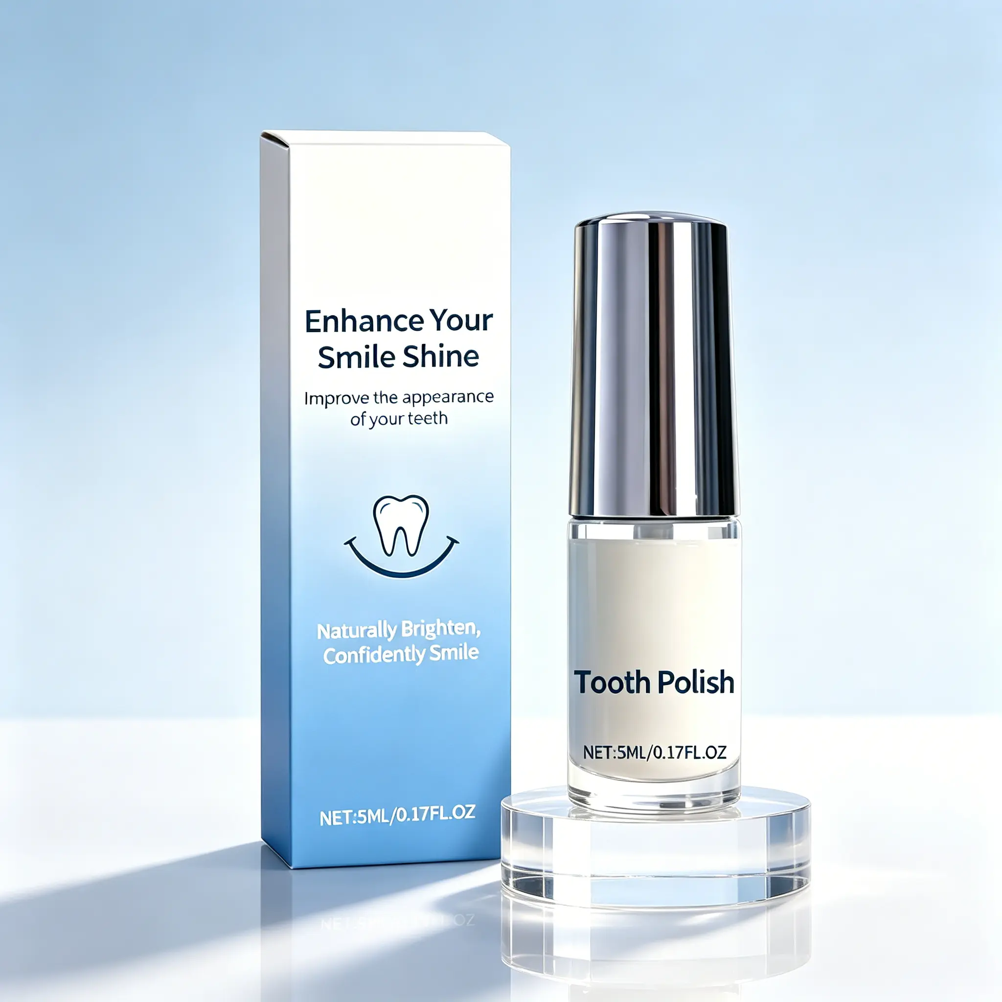 Smile Brightening Tooth Polish – Gentle Polishing Formula, Supports Natural Whiteness, Enhances Shine, 5ml