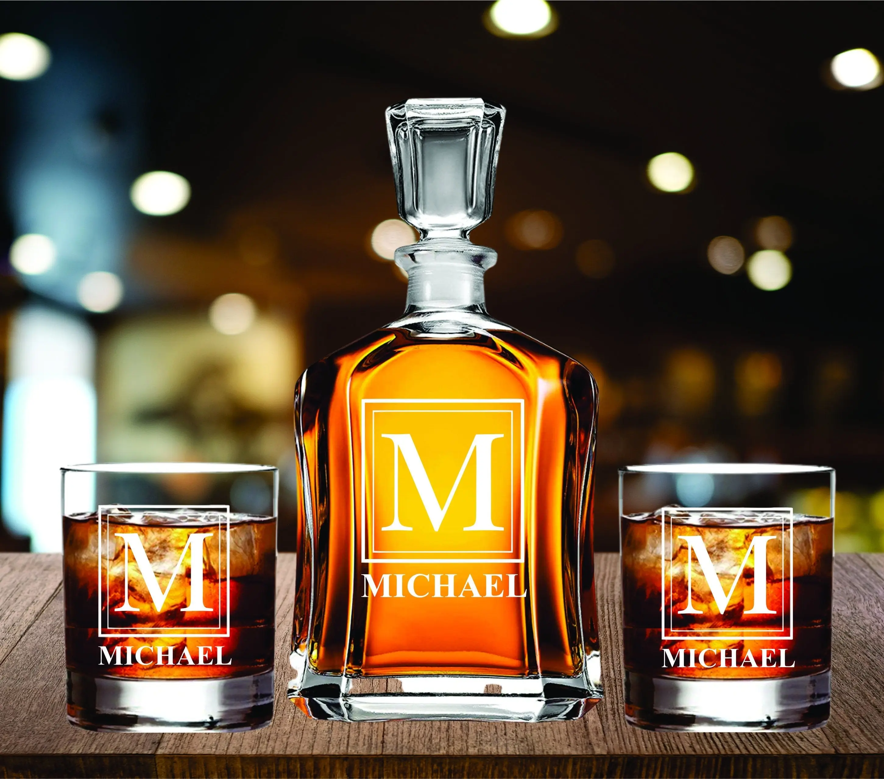 Personalized Whiskey Decanter, Custom Personalized Decanter, Engraved Decanter Whiskey Decanter, Scotch Decanter Gift, Housewarming Gift