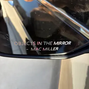 Objects in mirror car decal