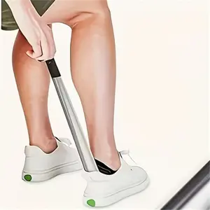 Ergonomic Stainless Steel Shoe Rack, Easy-To-Grip Metal Shoe Pull for Seniors, Durable Comfort Design for Convenient Shoe Removal, Footwear