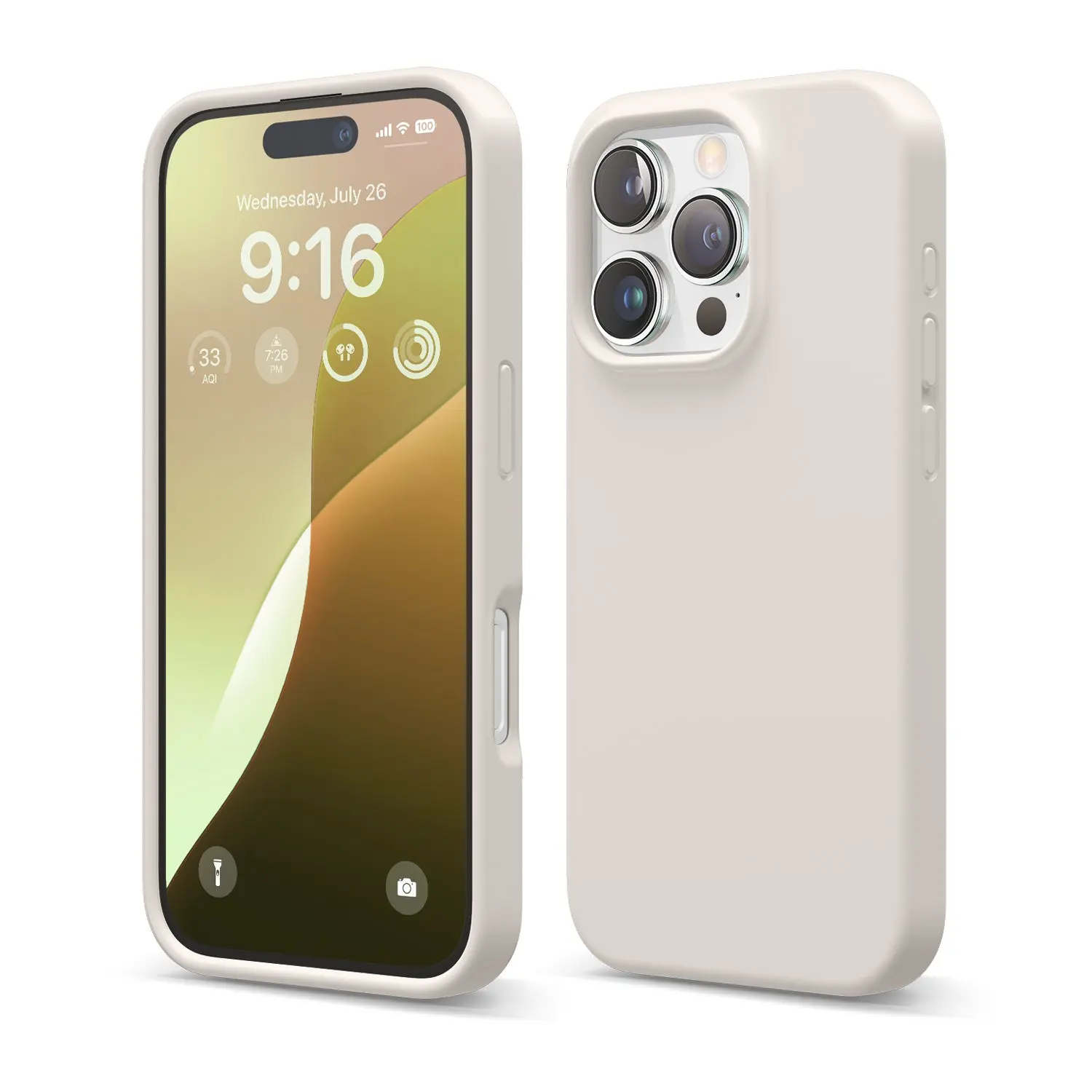 elago Premium Silicone Casing for iPhone 16 Pro - Shock-Absorbing Smartphone Protection, Raised Lips, Wireless Device Compatible, for Shock-Absorbing Everyday Use [37 Colors]