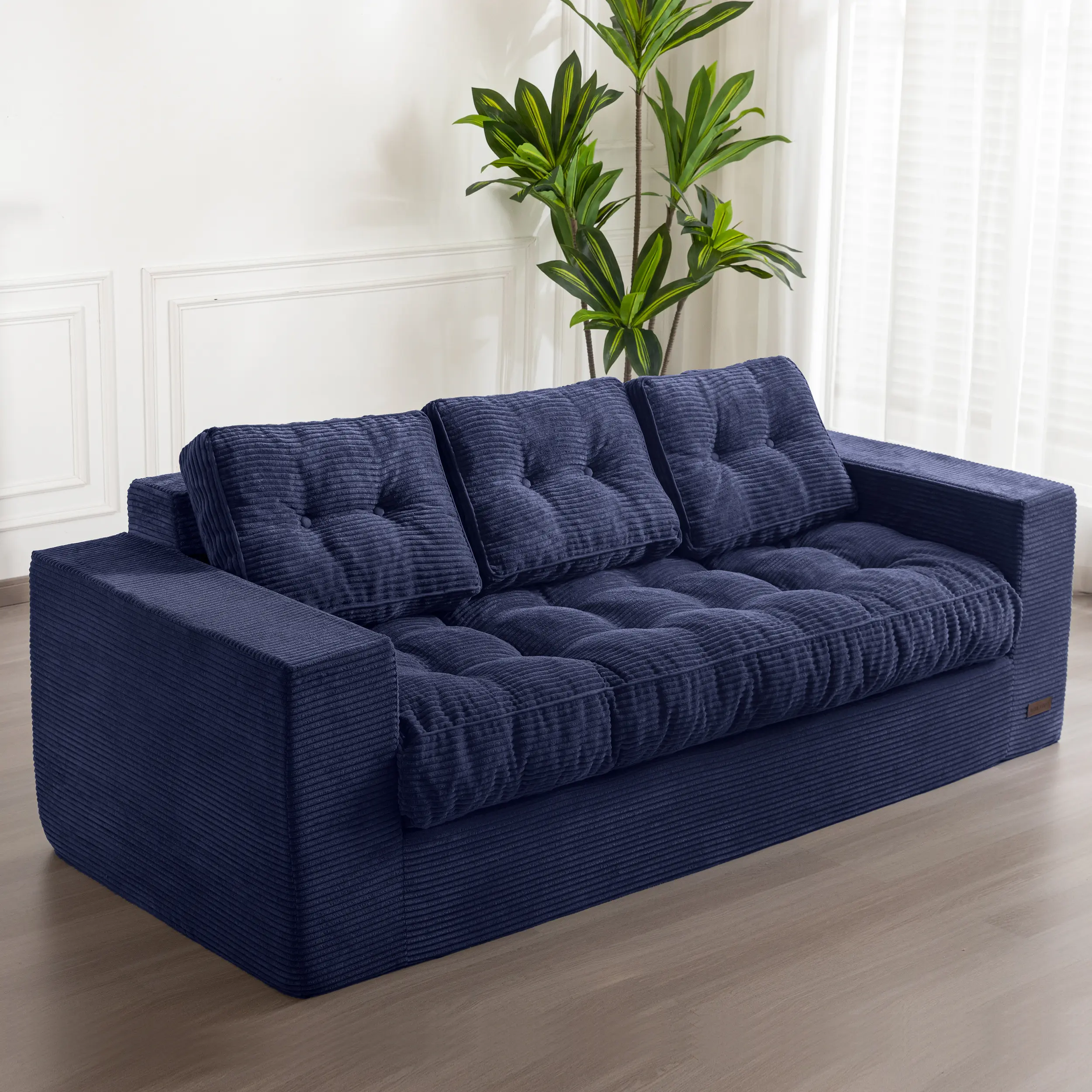 Navy 3 Seater