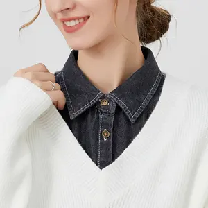 The classic denim shirt collar can be paired with sweaters and other garments to create a layered look. It caters to those pursuing fashionable outfits and easily fits various occasions such as daily outings, office, and dates.