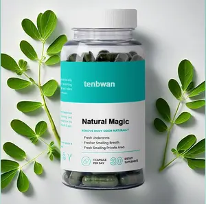 Natural Chlorophyll Daily Capsules - Body Odor , Gut Health, Skin, Oily Skin -Wellness Supplements Edible Fitness Healthcare Dietary