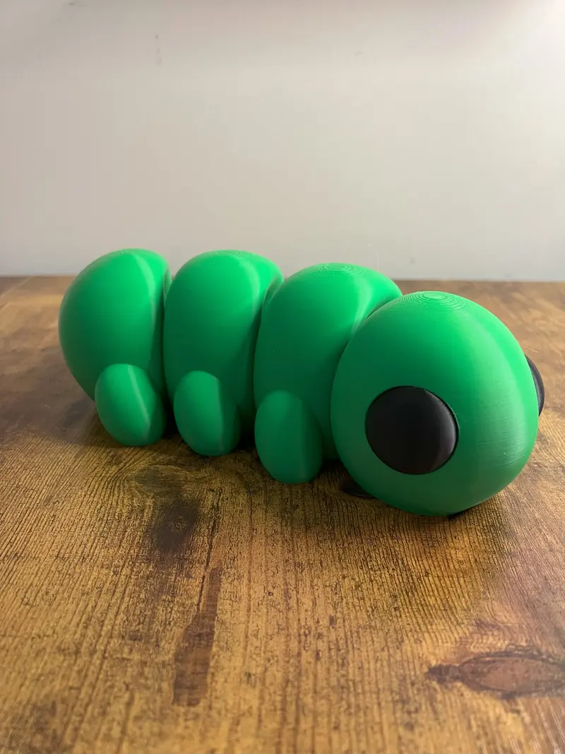Giant Baby Caterpillar/ 3D Printed Animals Articulated Flexible/ Great Gift Idea/ Perfect for decor