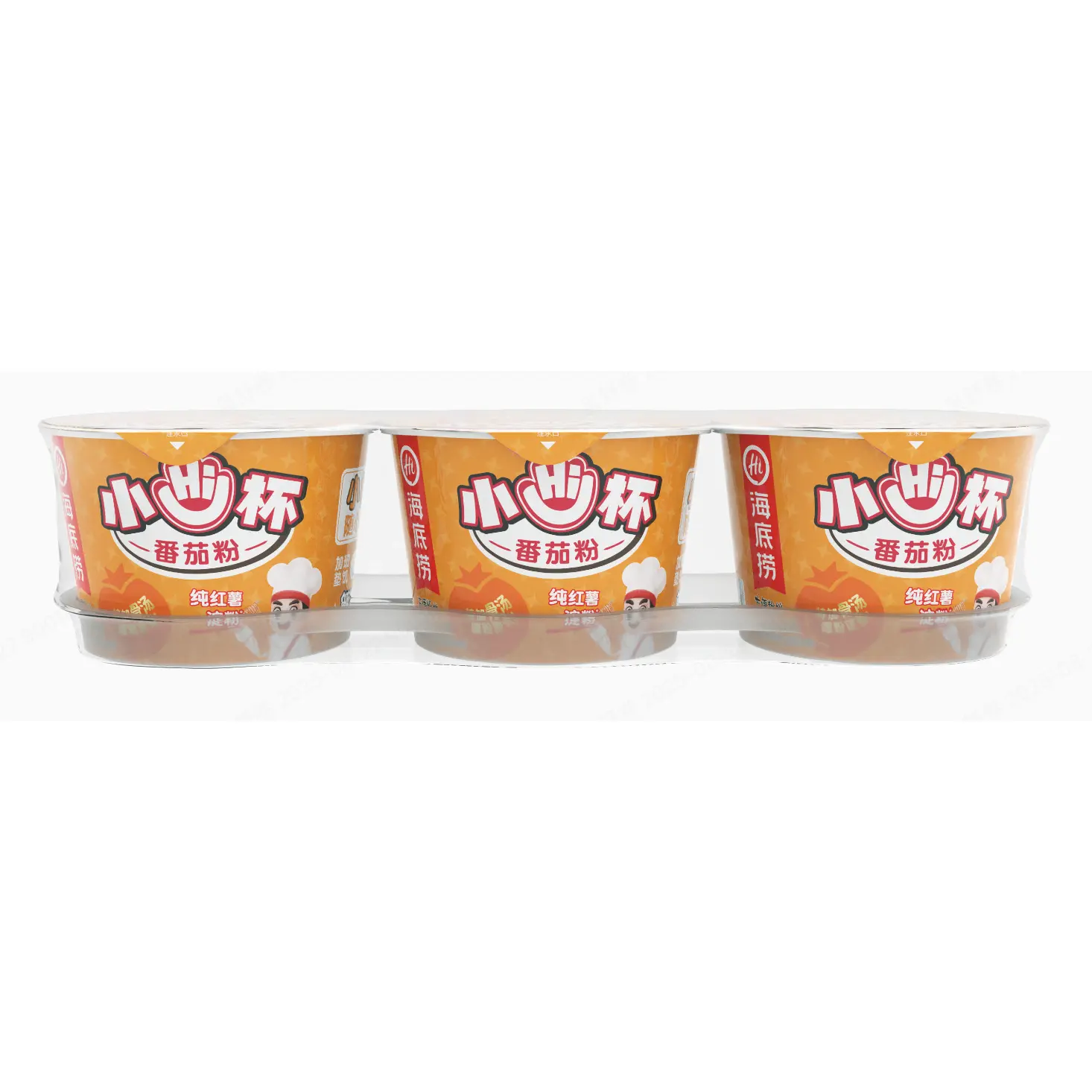 HAIDILAO - Mini Cup Tomato Vermicelli 3-Pack Ready-to-Eat Noodles 180g (60g*3)
