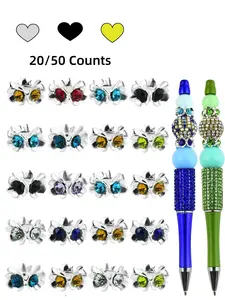 14mm 5-Flower-Petal Shape Rondelle Spacer Beads Alloy with Rhinestones Large Hole(5mm) 20/50 Counts, Diy Jewelry Making, Silvery/ Golden / Black Alloy with Rhinestone Floral Wave Spacer, Rondelle Spacers, Fancy Glitter Wave Faux Diamond Crystal Beads