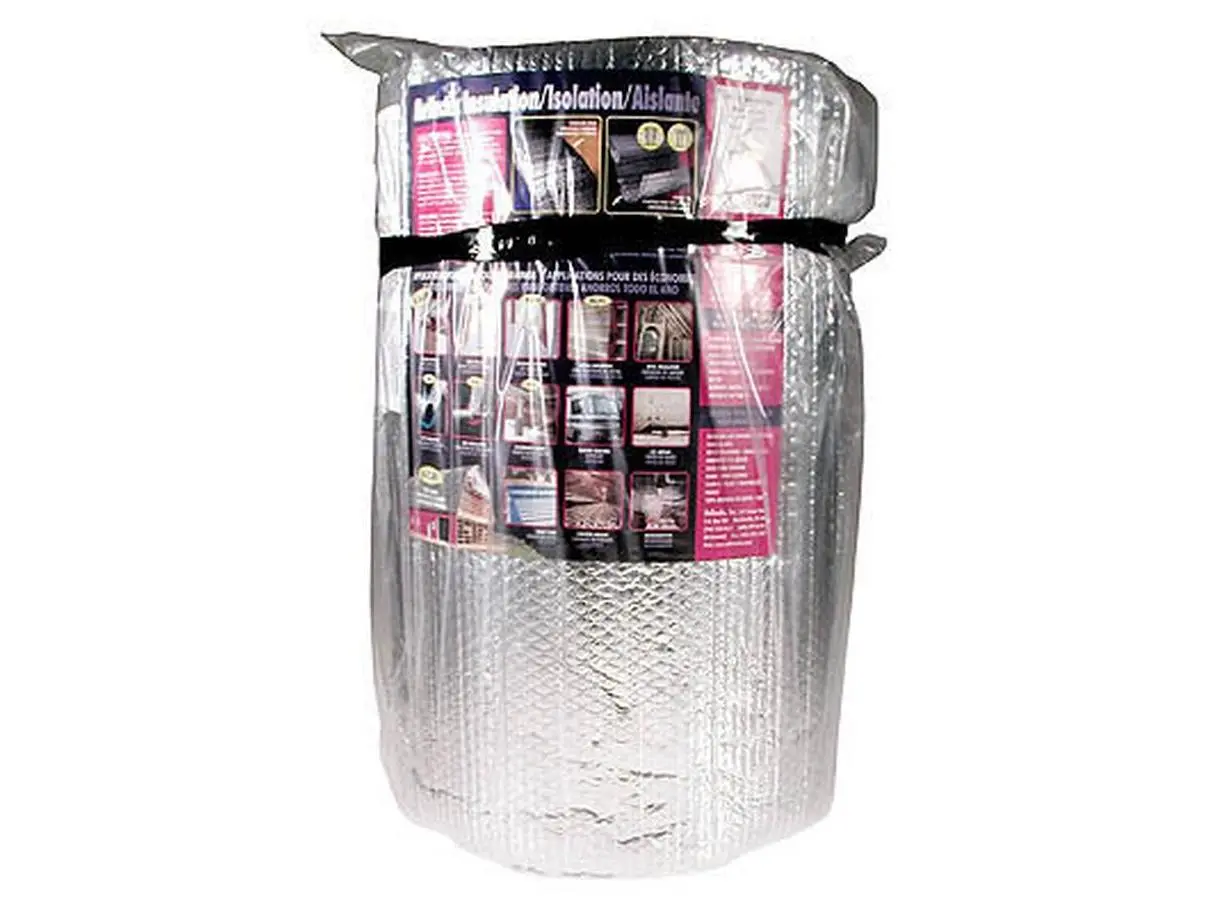 Reflectix Aluminum Foil Bubble Pack Insulation - 48in x 50ft, 5/16in Lightweight Thermal Barrier, Ideal for Metal Buildings, Crawl Space, Attic, DIY Users